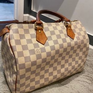 💯 authentic Louis Vuitton Damier Speedy 30